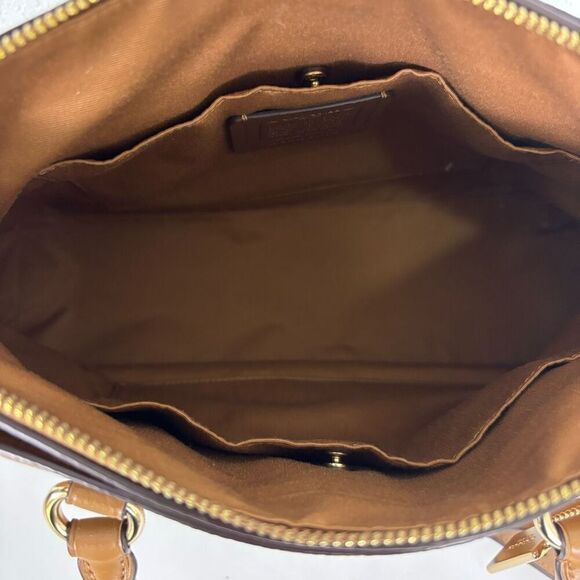 Coach Tan Leather Mia Large Satchel Purse - Picture 10 of 15